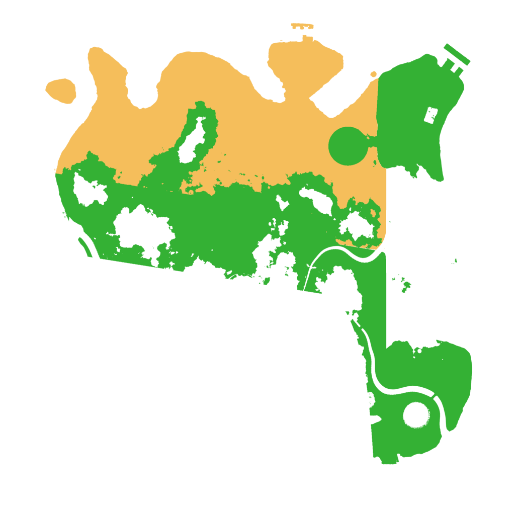 Biome Rust Map: Procedural Map, Size: 3500, Seed: 1206165272