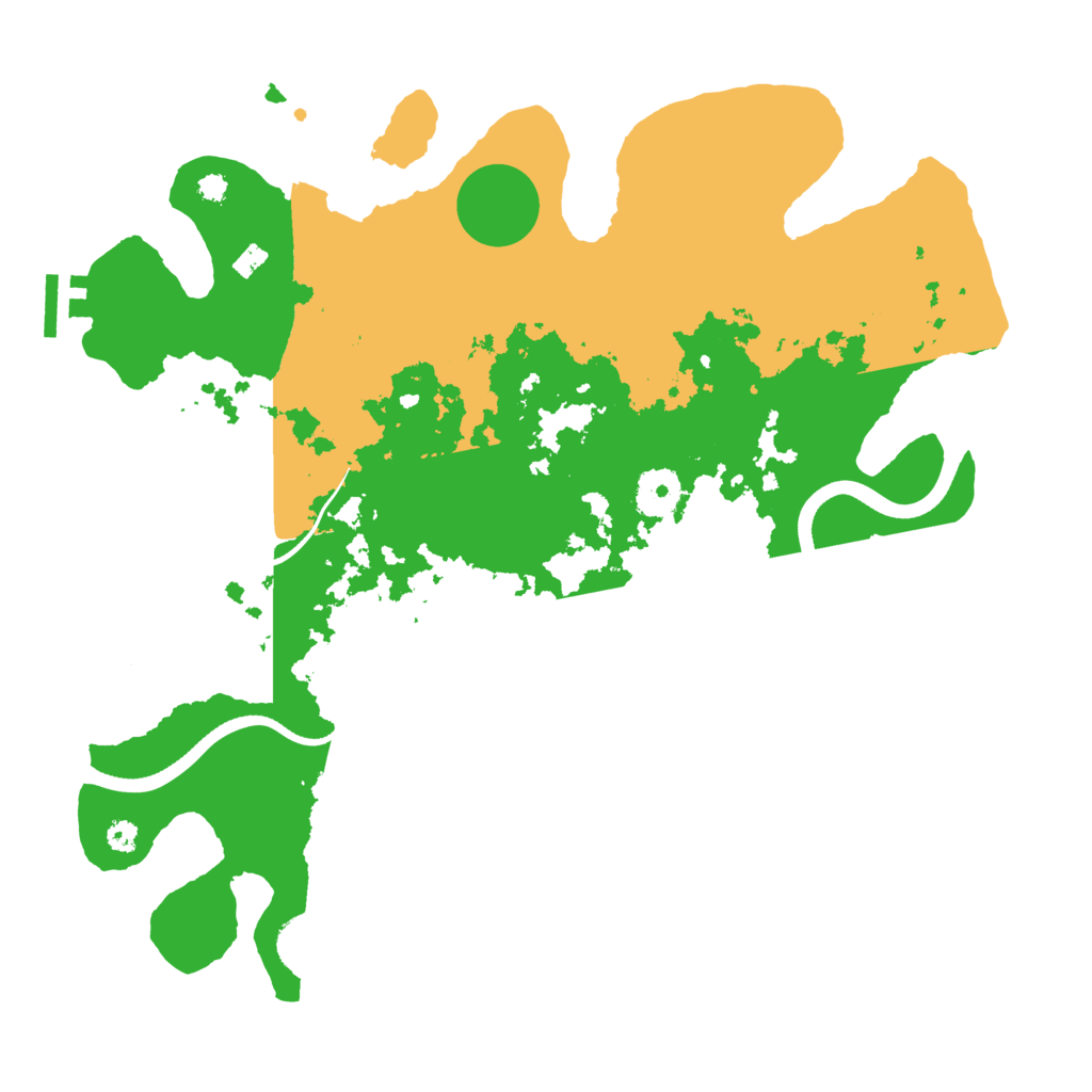 Biome Rust Map: Procedural Map, Size: 3500, Seed: 433292027