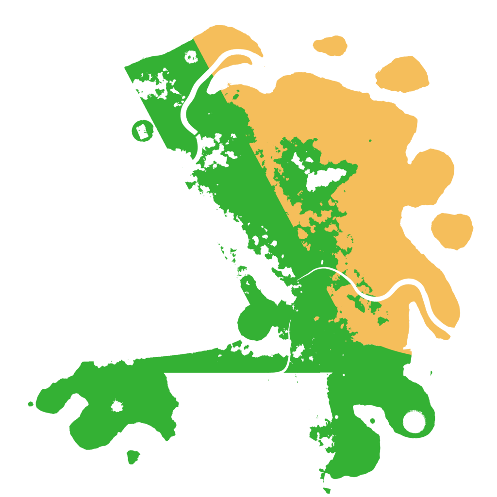 Biome Rust Map: Procedural Map, Size: 3900, Seed: 4445