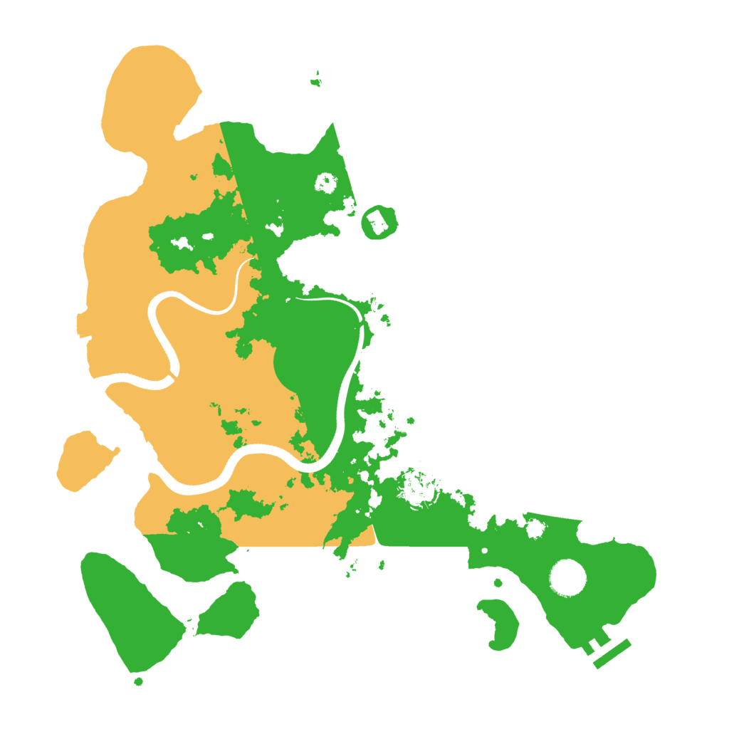 Biome Rust Map: Procedural Map, Size: 3500, Seed: 414621349