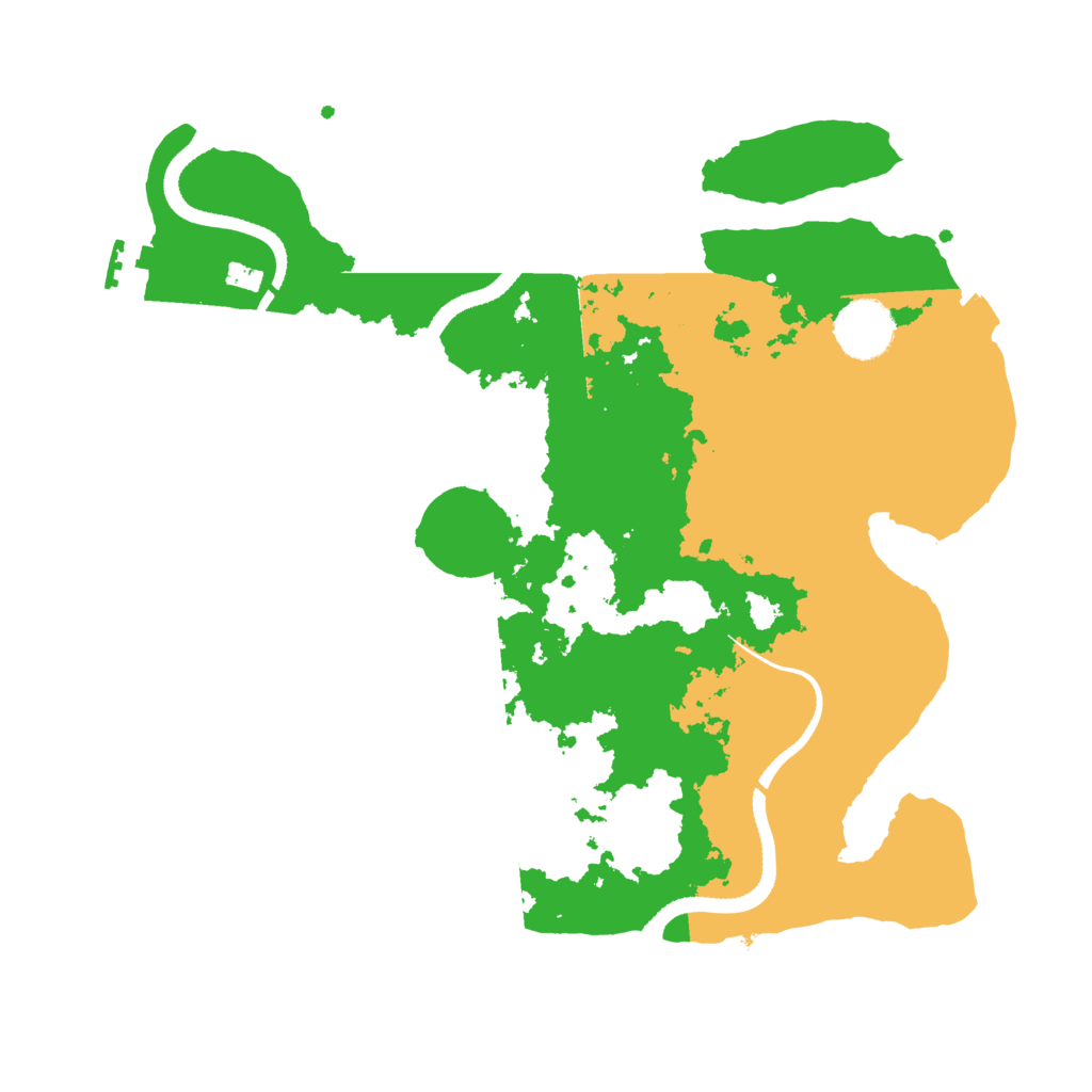 Biome Rust Map: Procedural Map, Size: 3300, Seed: 28814992