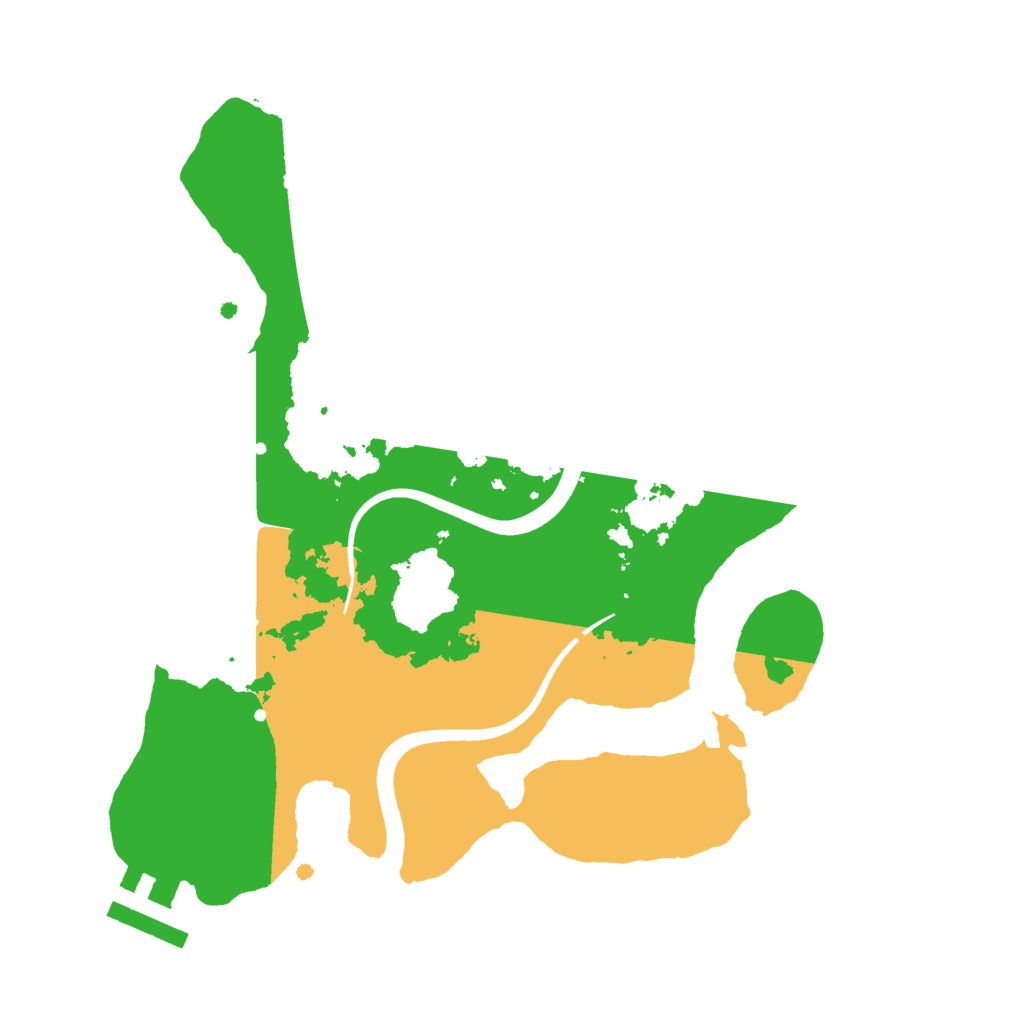 Biome Rust Map: Procedural Map, Size: 2500, Seed: 449495842