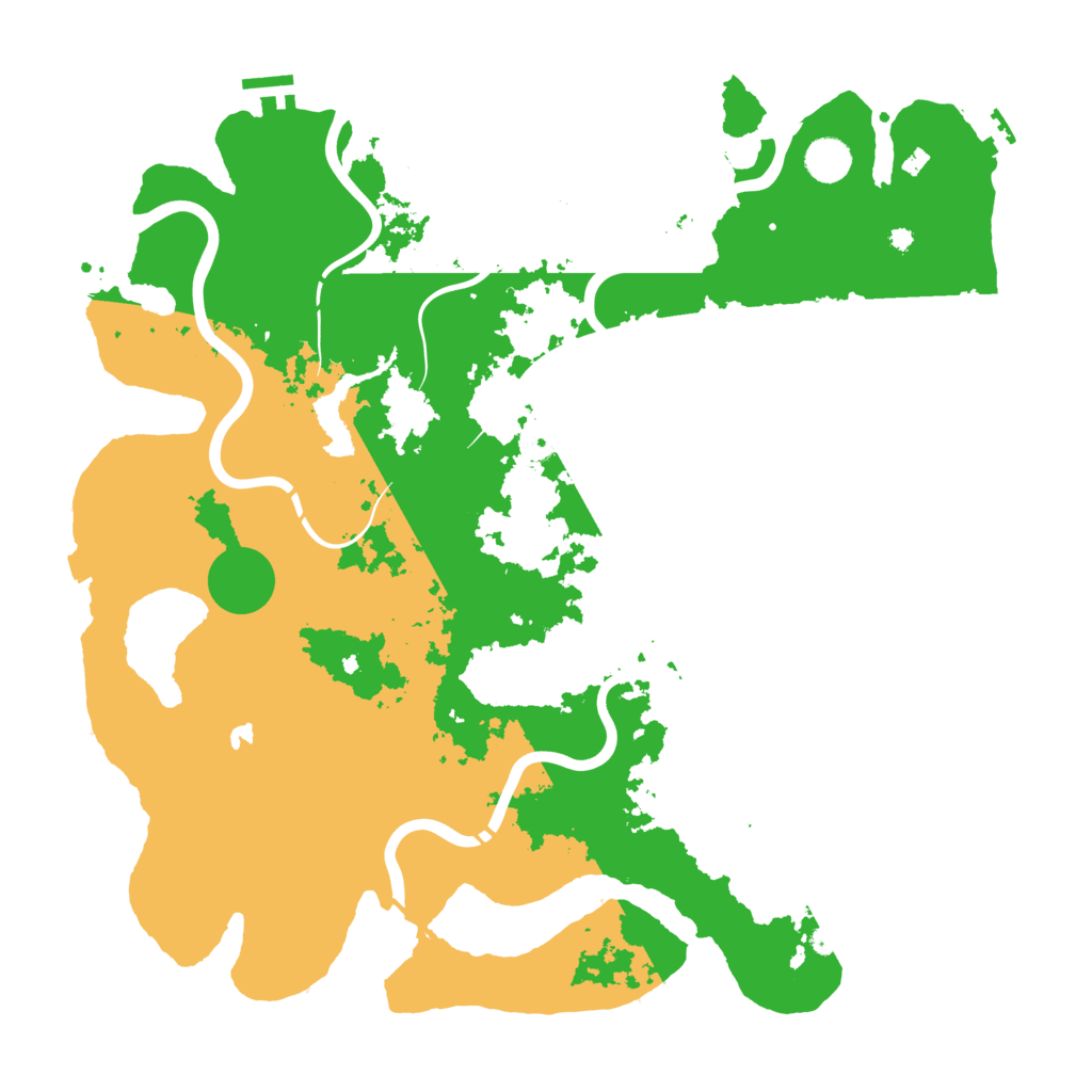 Biome Rust Map: Procedural Map, Size: 4300, Seed: 57841