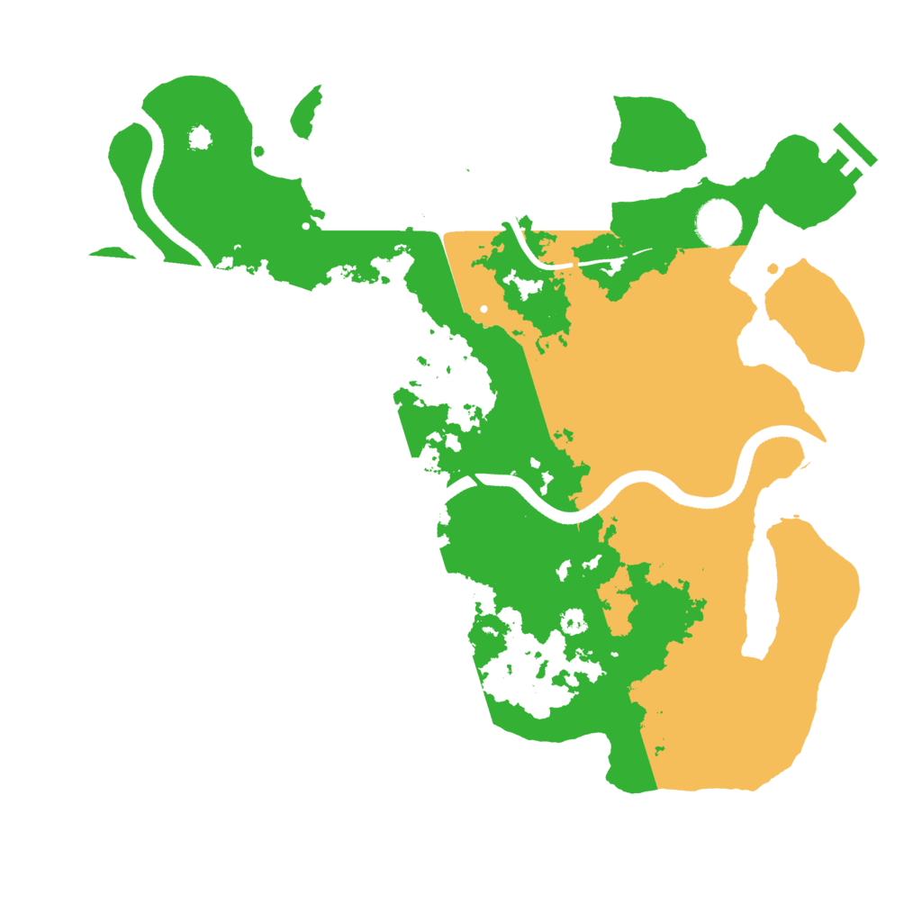 Biome Rust Map: Procedural Map, Size: 3500, Seed: 419454