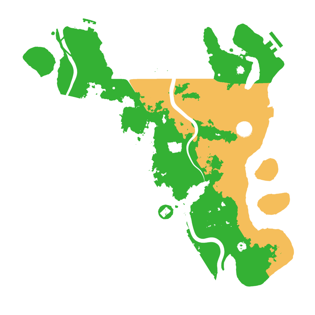 Biome Rust Map: Procedural Map, Size: 3500, Seed: 217070649