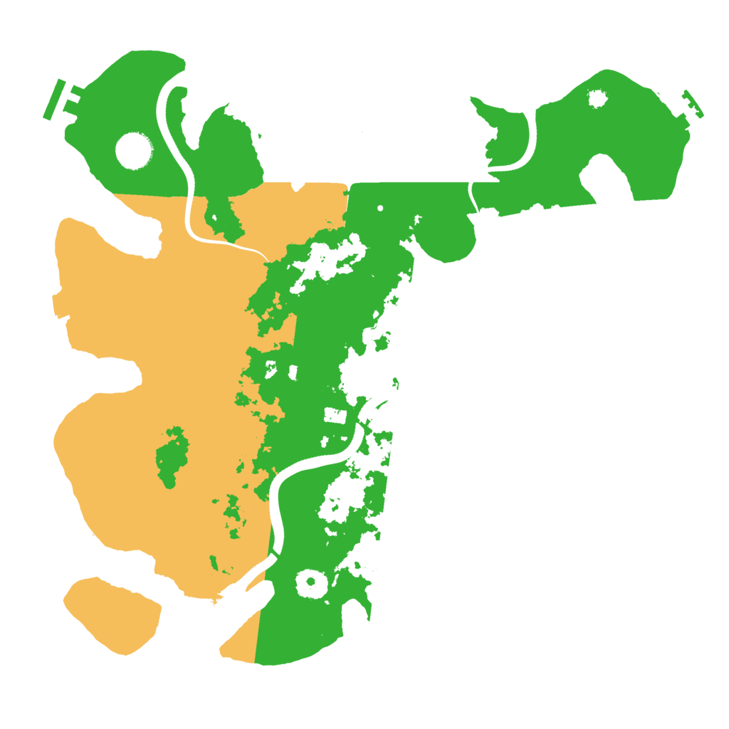 Biome Rust Map: Procedural Map, Size: 3500, Seed: 1032160226