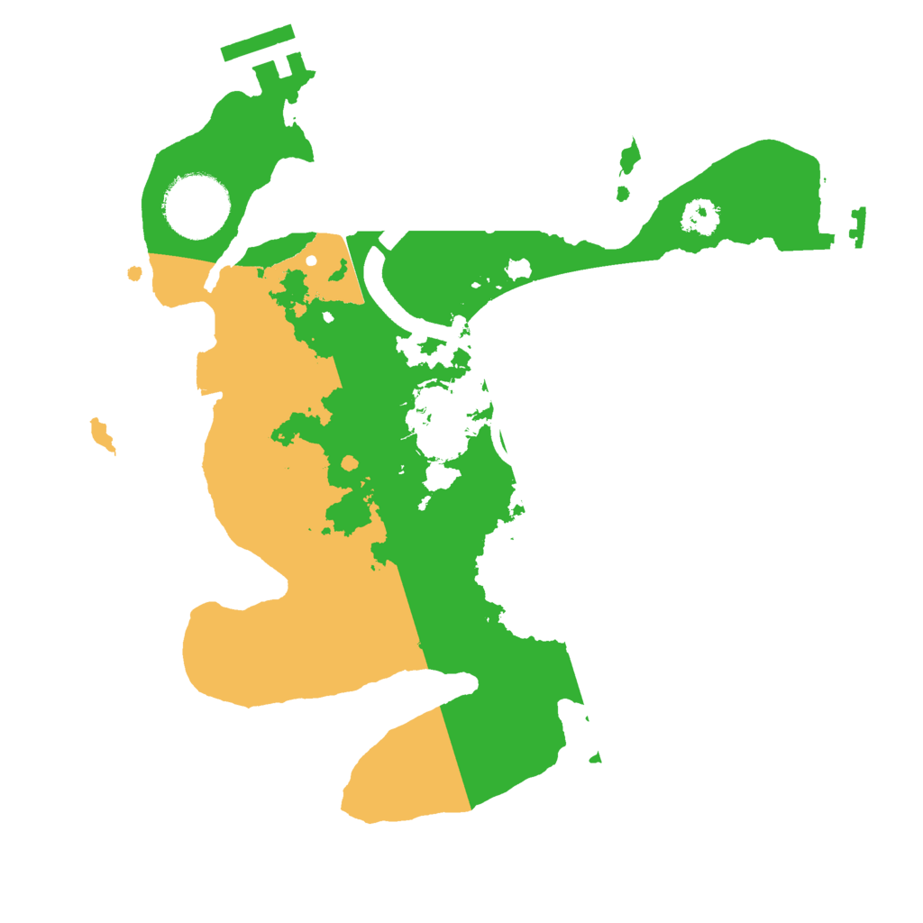 Biome Rust Map: Procedural Map, Size: 2500, Seed: 499076760