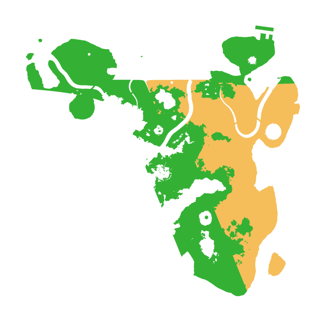 Biome Rust Map: Procedural Map, Size: 3515, Seed: 1234556