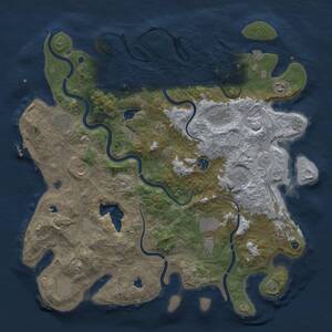 Thumbnail Rust Map: Procedural Map, Size: 4500, Seed: 607382512, 16 Monuments