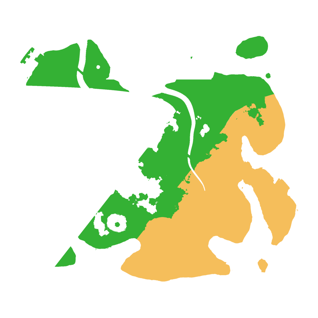 Biome Rust Map: Procedural Map, Size: 2500, Seed: 1571111095
