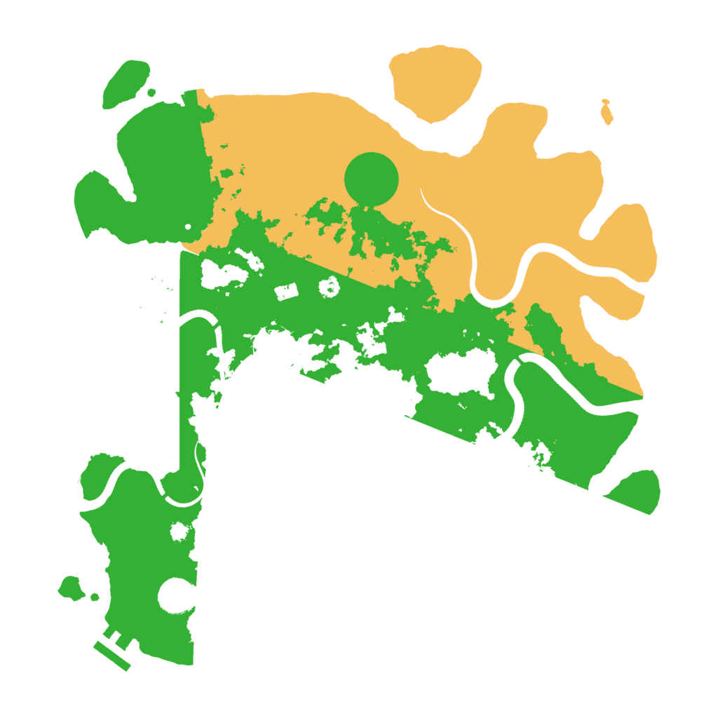 Biome Rust Map: Procedural Map, Size: 3500, Seed: 43333