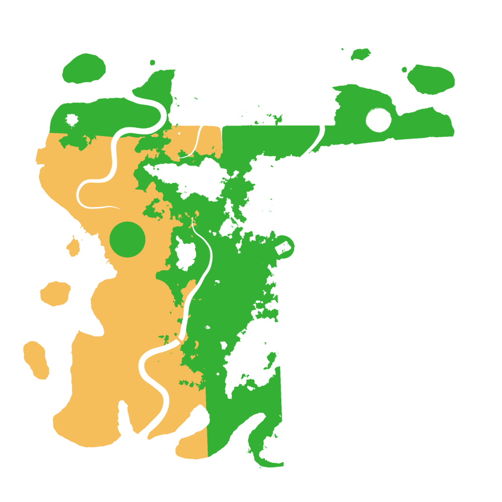 Biome Rust Map: Procedural Map, Size: 3700, Seed: 966299419