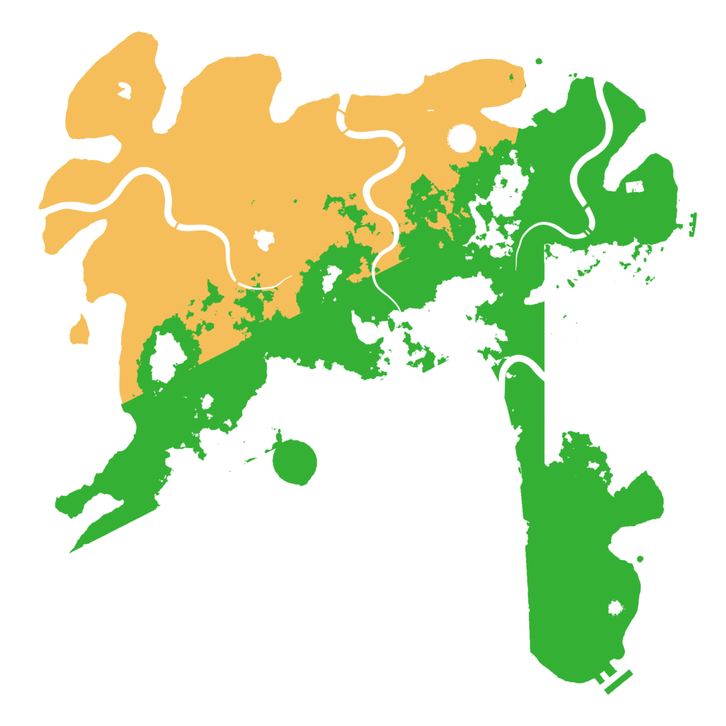 Biome Rust Map: Procedural Map, Size: 4500, Seed: 1245256184