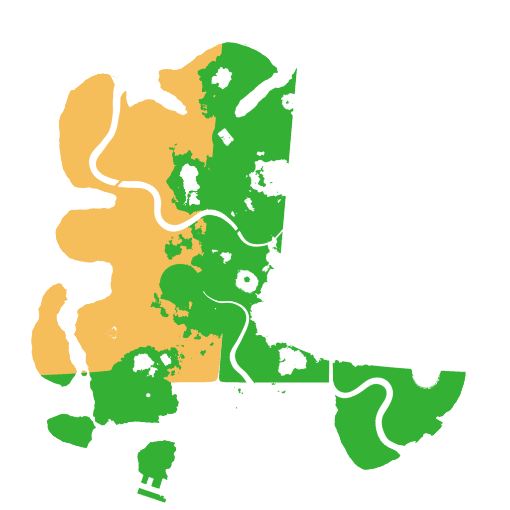 Biome Rust Map: Procedural Map, Size: 3500, Seed: 390851856