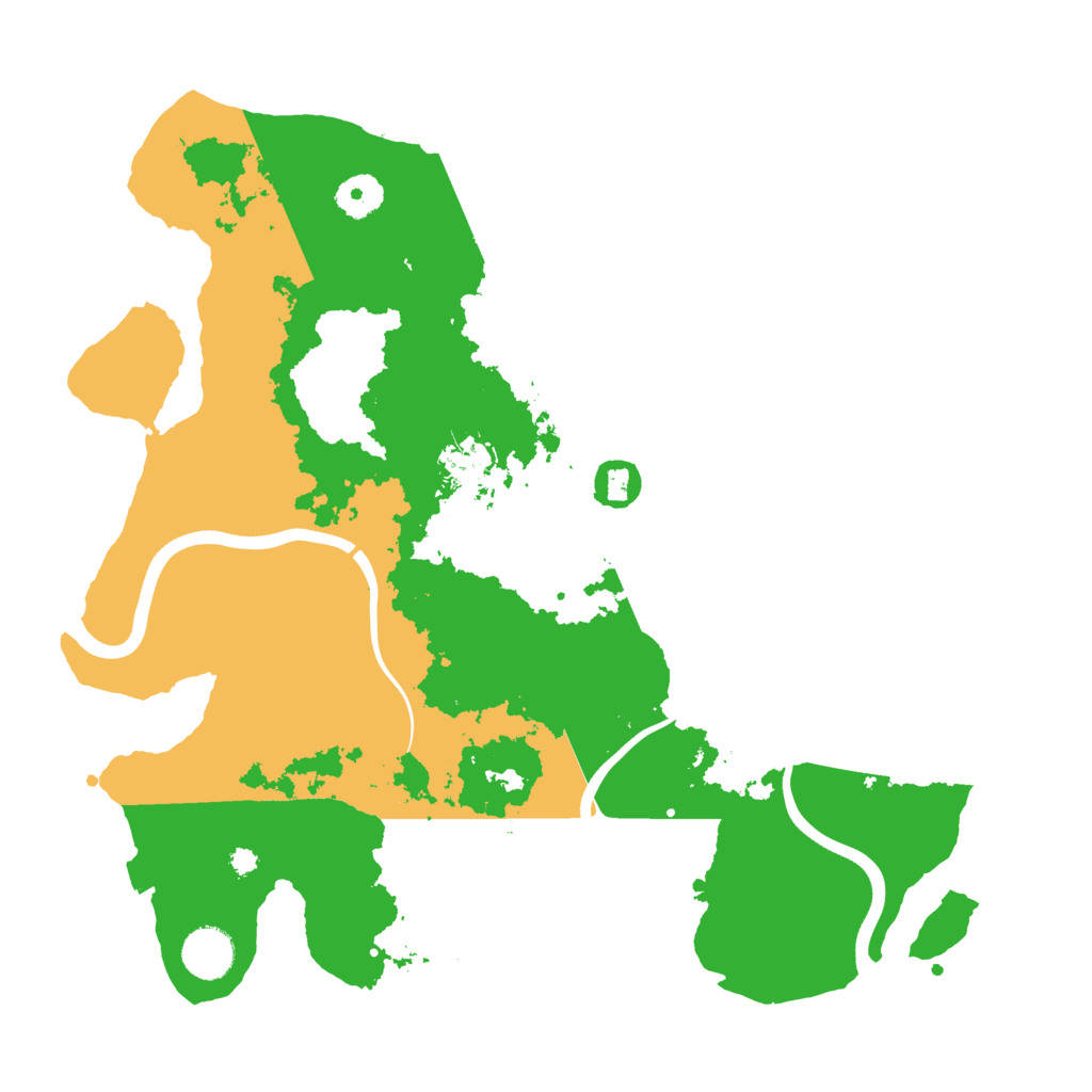 Biome Rust Map: Procedural Map, Size: 3700, Seed: 1207103538