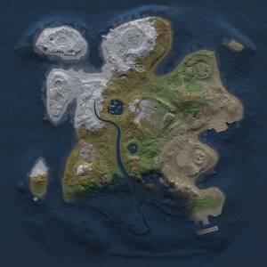Thumbnail Rust Map: Procedural Map, Size: 2500, Seed: 99874, 8 Monuments