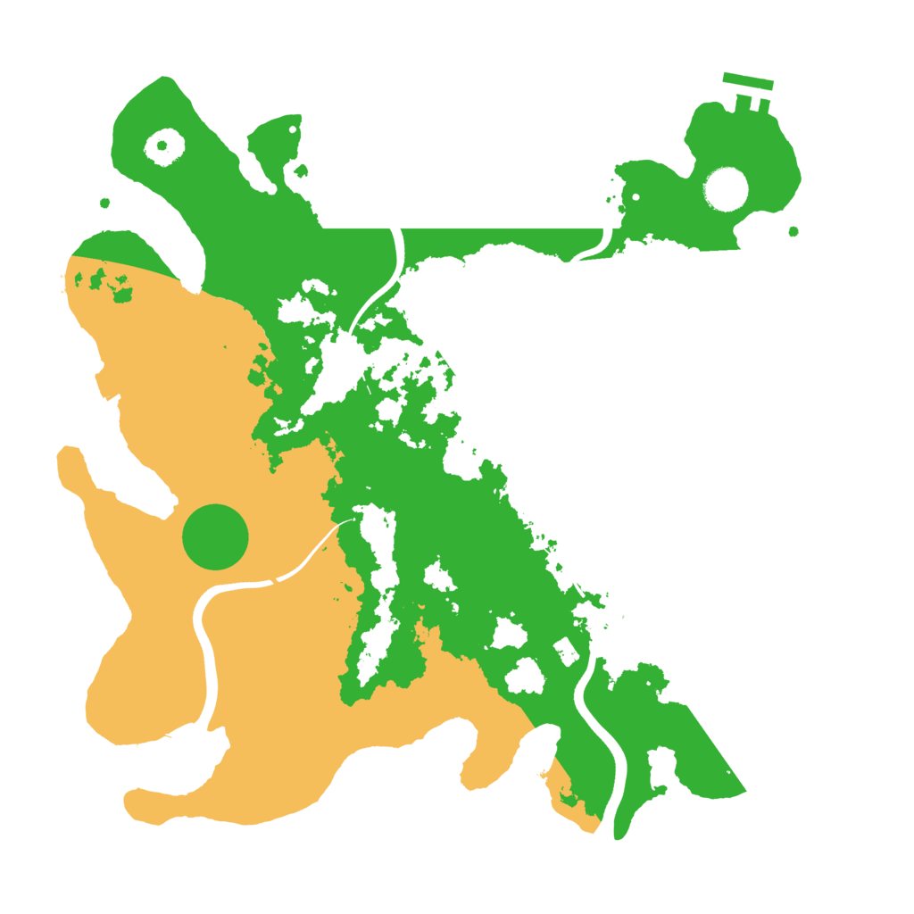 Biome Rust Map: Procedural Map, Size: 3650, Seed: 161768055