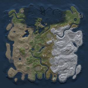 Thumbnail Rust Map: Procedural Map, Size: 4500, Seed: 1478576612, 17 Monuments