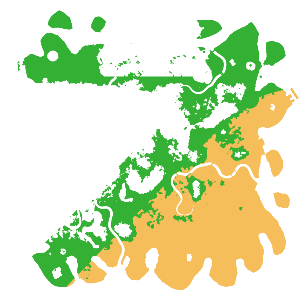 Biome Rust Map: Procedural Map, Size: 5000, Seed: 1996412907