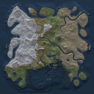 Thumbnail Rust Map: Procedural Map, Size: 4000, Seed: 2037217111, 15 Monuments