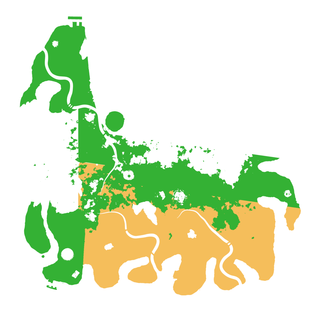 Biome Rust Map: Procedural Map, Size: 4500, Seed: 180660886