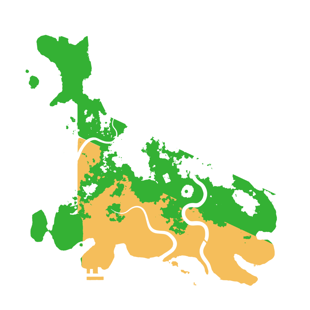 Biome Rust Map: Procedural Map, Size: 3700, Seed: 396747742