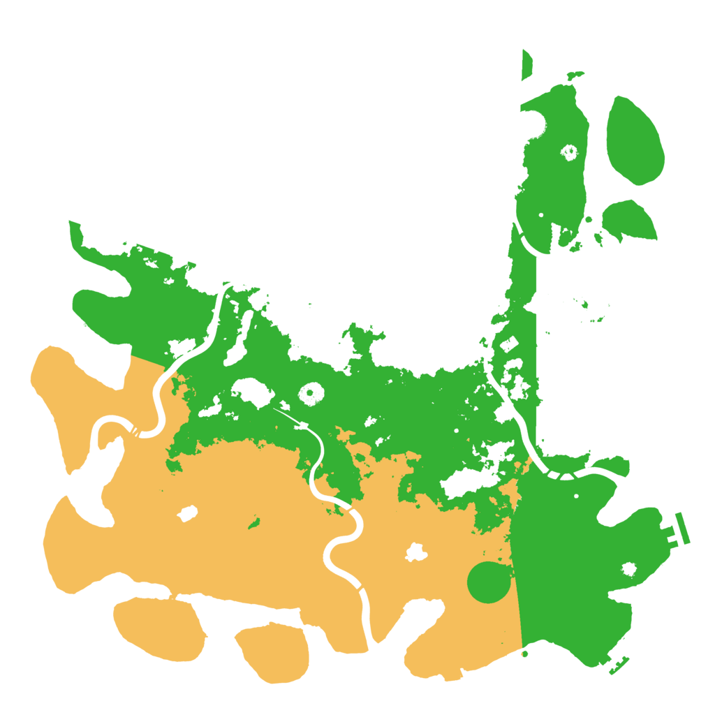 Biome Rust Map: Procedural Map, Size: 4500, Seed: 9816231