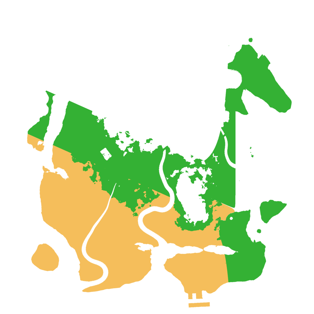Biome Rust Map: Procedural Map, Size: 3000, Seed: 123545323