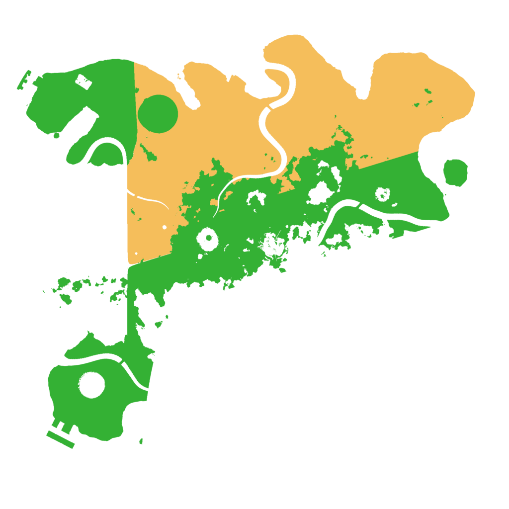 Biome Rust Map: Procedural Map, Size: 3500, Seed: 15899391