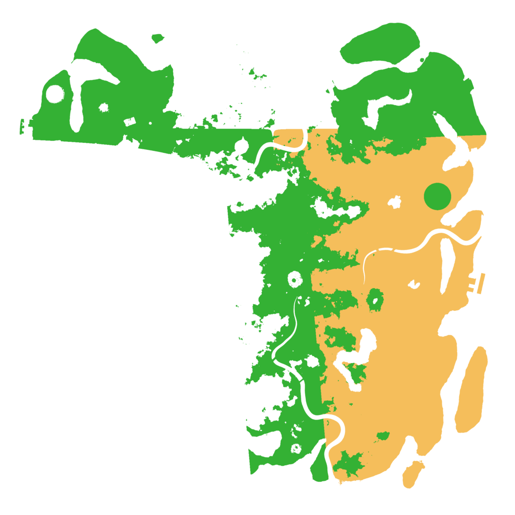 Biome Rust Map: Procedural Map, Size: 5000, Seed: 41589