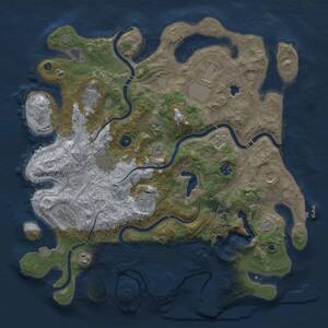 Thumbnail Rust Map: Procedural Map, Size: 4250, Seed: 1935376054, 16 Monuments