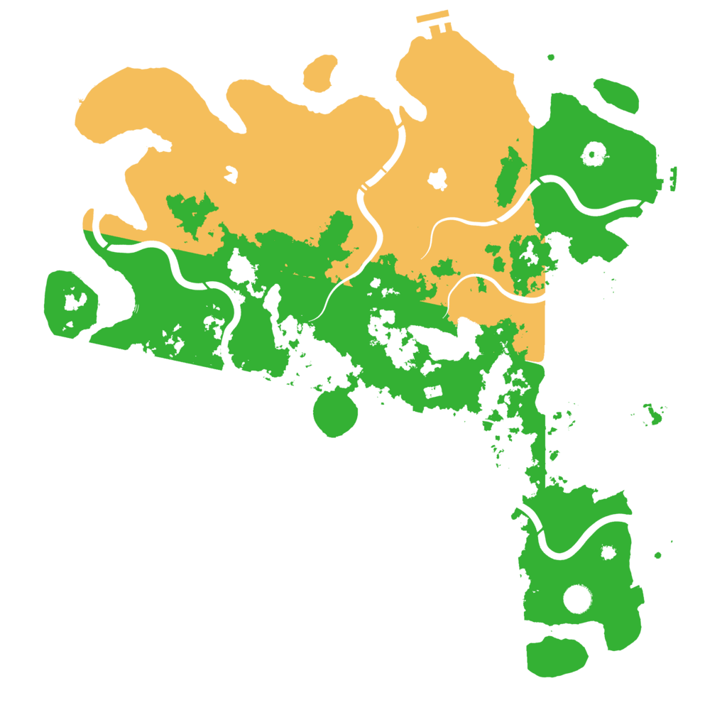 Biome Rust Map: Procedural Map, Size: 4500, Seed: 55454