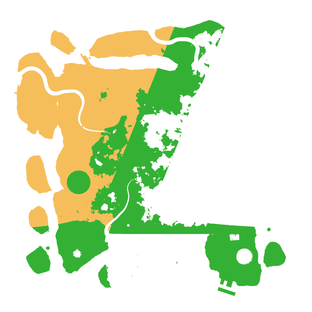 Biome Rust Map: Procedural Map, Size: 3500, Seed: 843440680