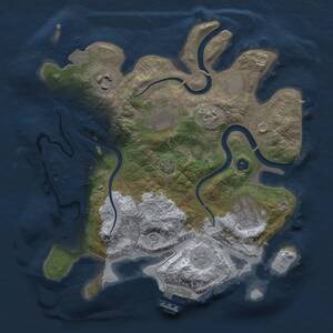 Thumbnail Rust Map: Procedural Map, Size: 2750, Seed: 1225, 8 Monuments