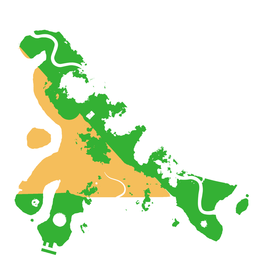 Biome Rust Map: Procedural Map, Size: 3500, Seed: 8559606