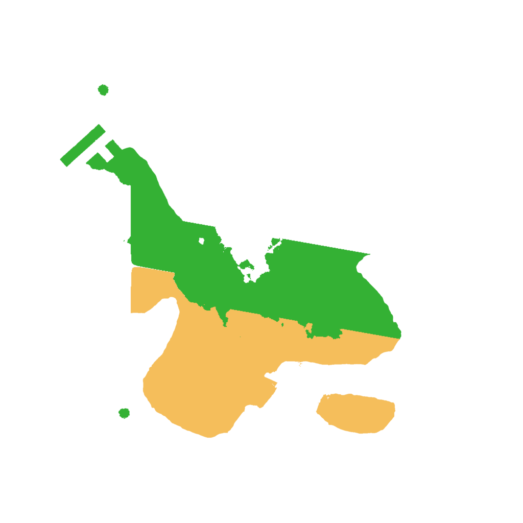 Biome Rust Map: Procedural Map, Size: 2000, Seed: 268525