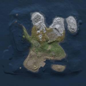 Thumbnail Rust Map: Procedural Map, Size: 2000, Seed: 268525, 5 Monuments