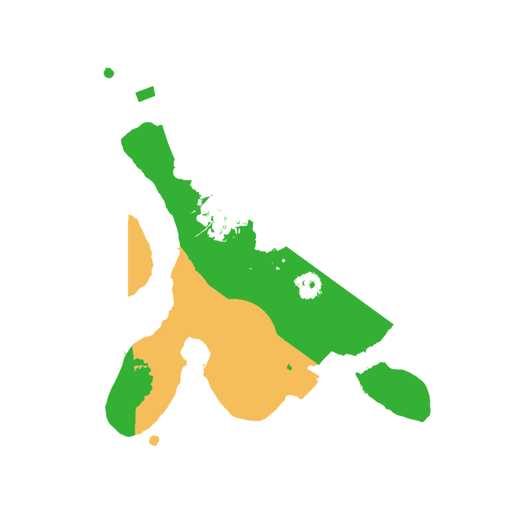 Biome Rust Map: Procedural Map, Size: 2000, Seed: 565796692