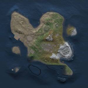 Thumbnail Rust Map: Procedural Map, Size: 2000, Seed: 756671790, 5 Monuments