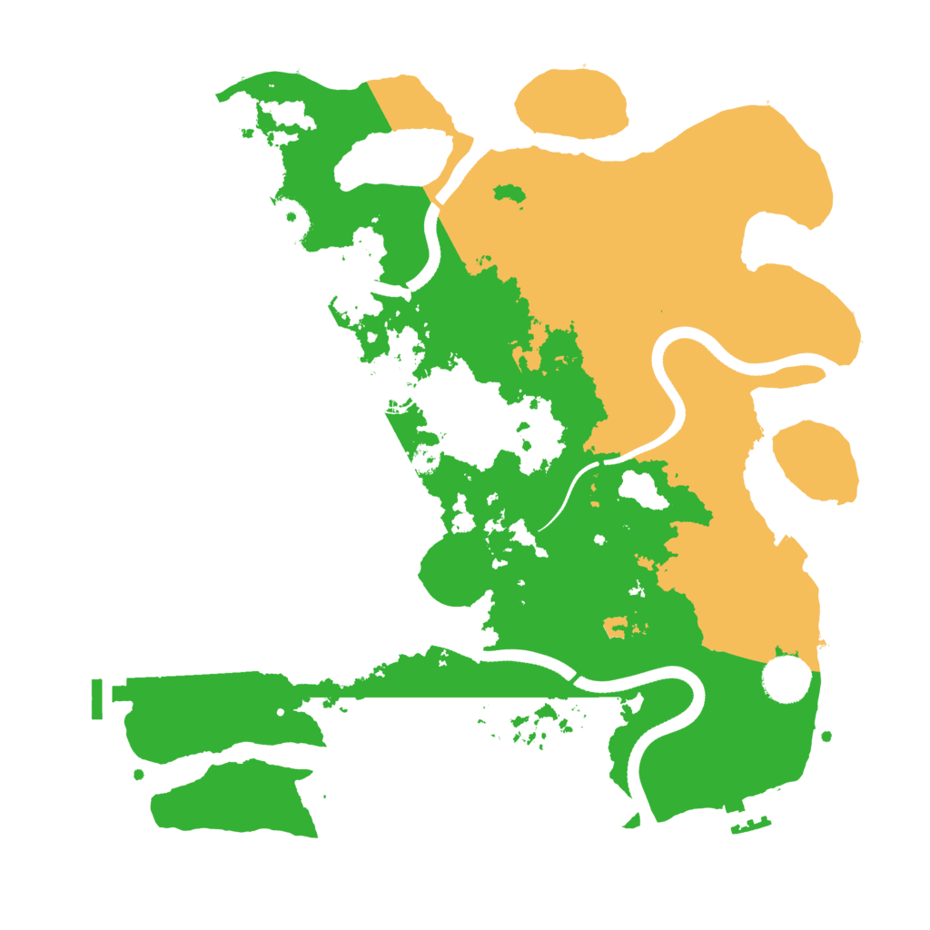 Biome Rust Map: Procedural Map, Size: 3500, Seed: 33719