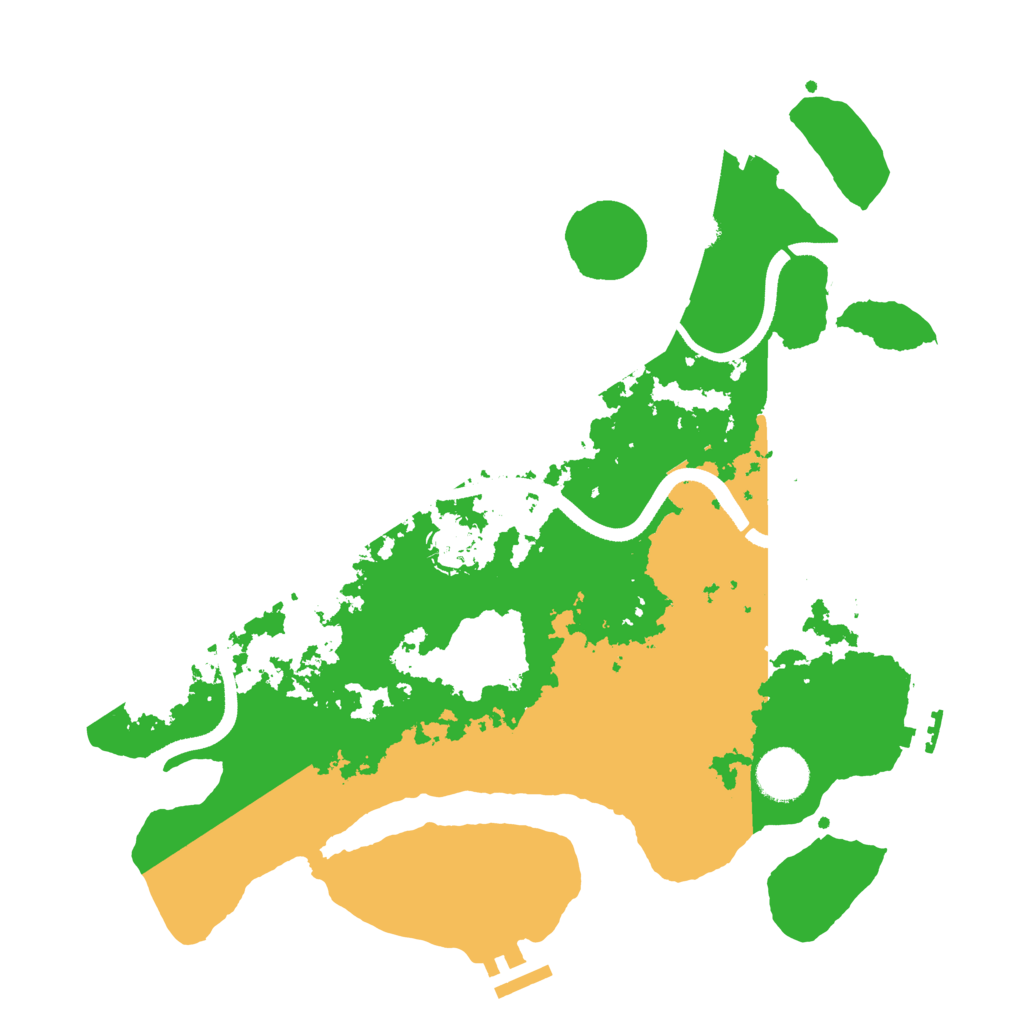 Biome Rust Map: Procedural Map, Size: 3500, Seed: 2014264580