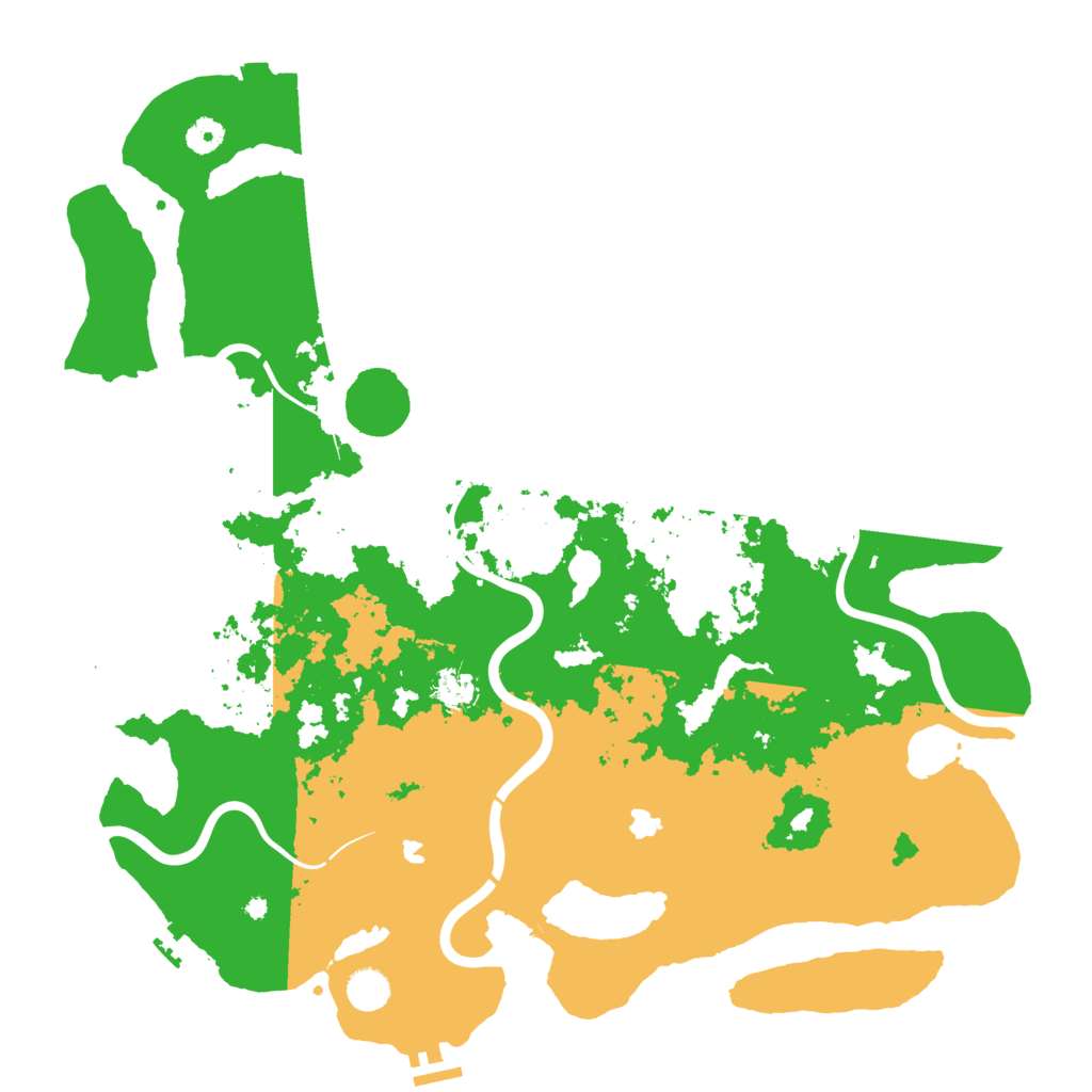 Biome Rust Map: Procedural Map, Size: 4500, Seed: 730891887
