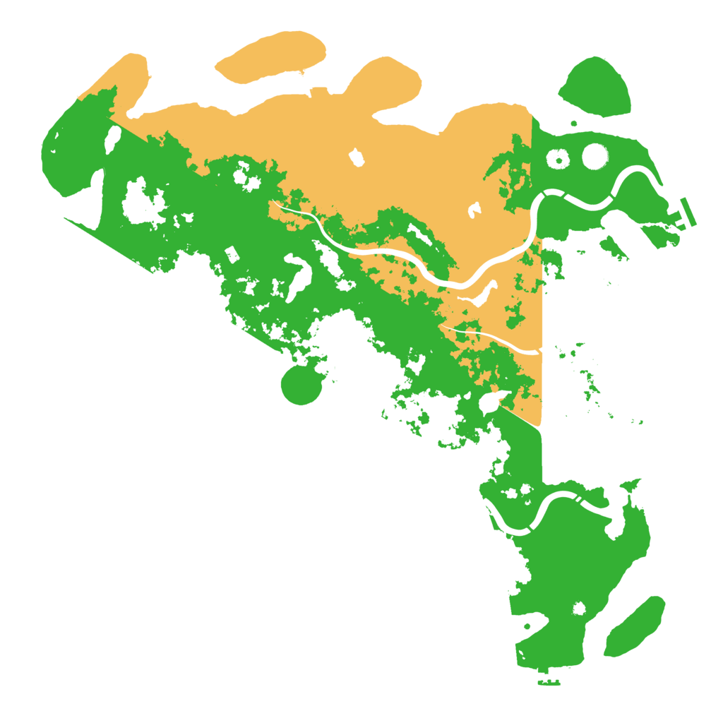 Biome Rust Map: Procedural Map, Size: 4900, Seed: 83227465
