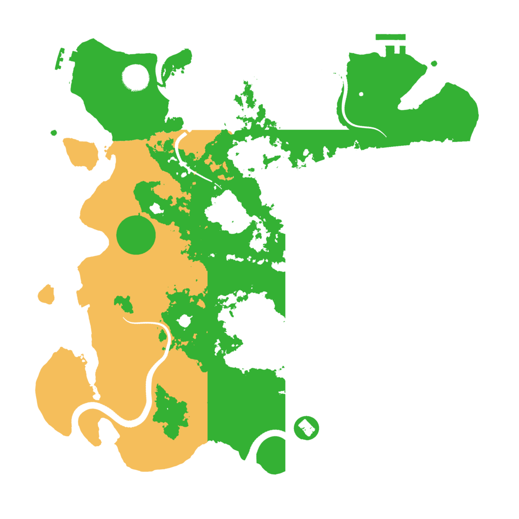 Biome Rust Map: Procedural Map, Size: 3500, Seed: 697536067