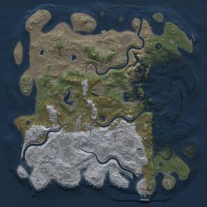Thumbnail Rust Map: Procedural Map, Size: 4750, Seed: 69413, 16 Monuments