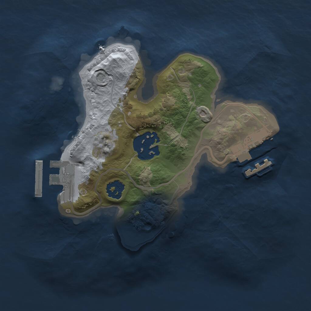 Rust Map: Procedural Map, Size: 1700, Seed: 938674520, 4 Monuments
