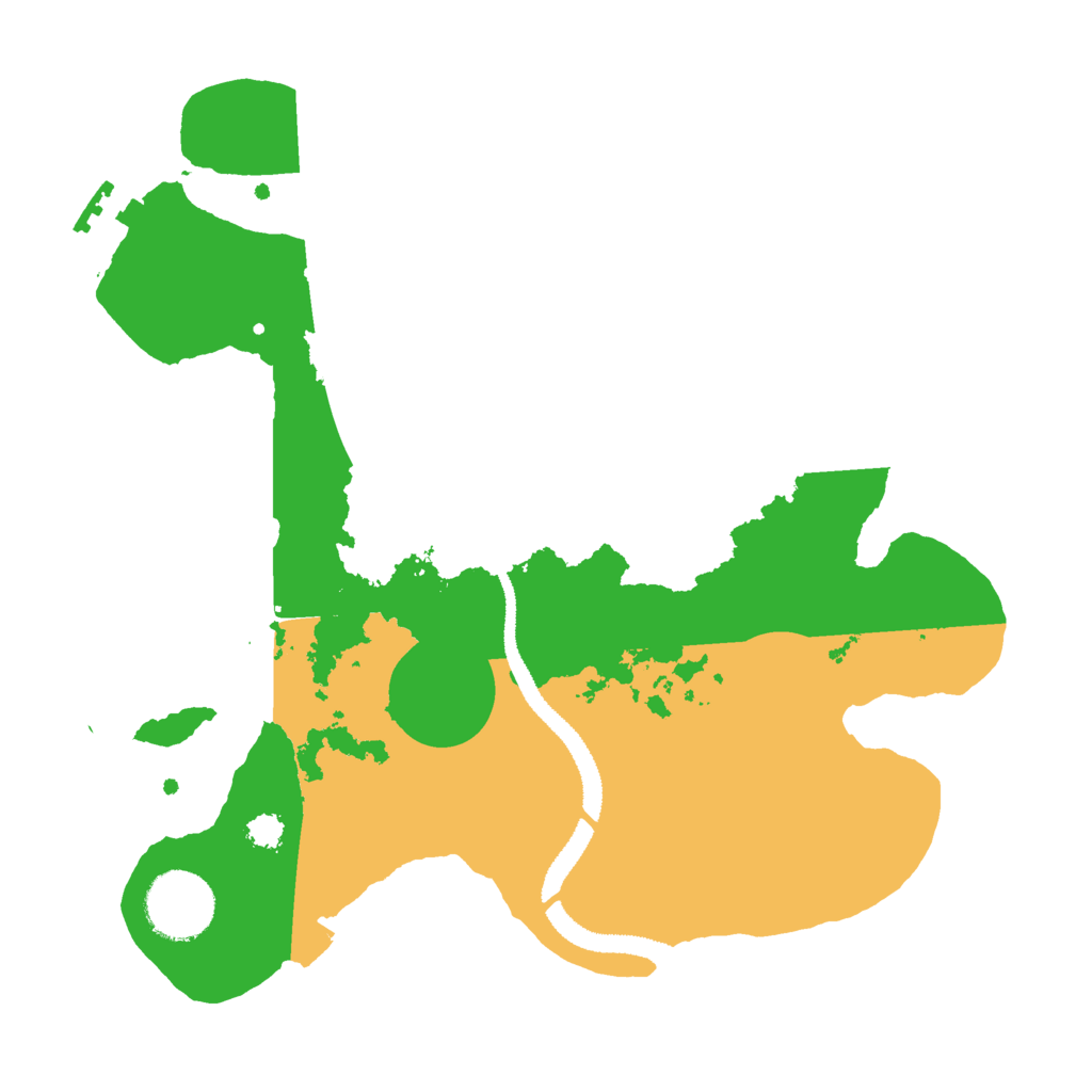 Biome Rust Map: Procedural Map, Size: 2800, Seed: 208423149