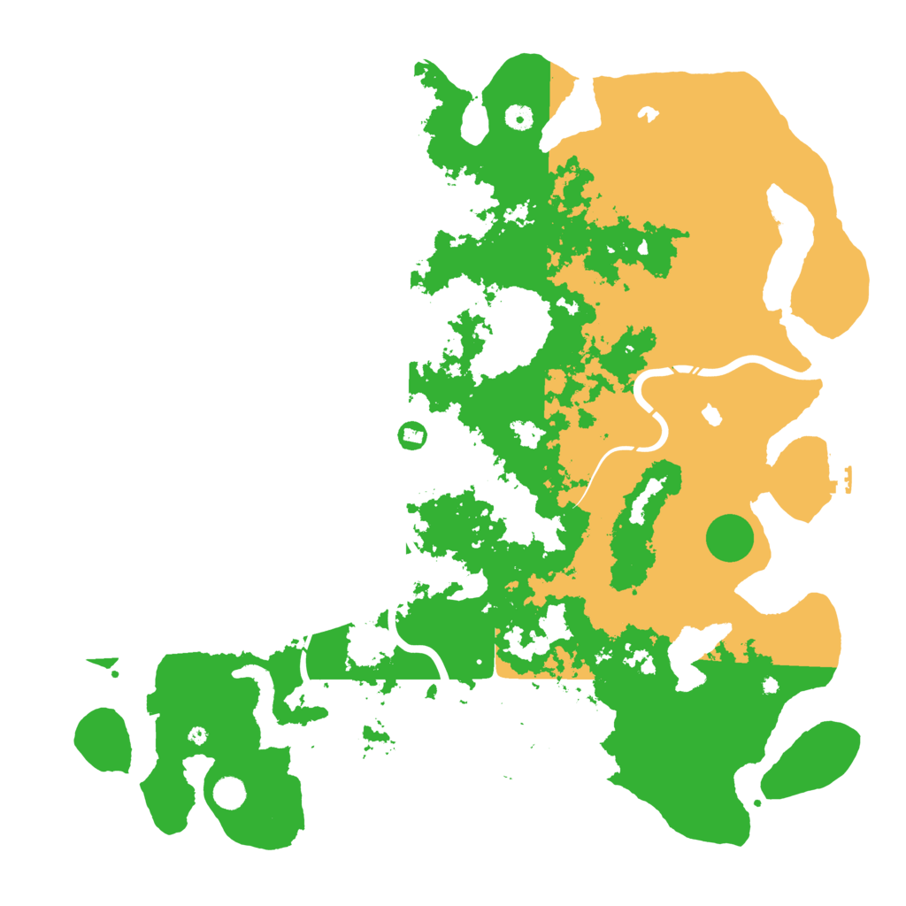 Biome Rust Map: Procedural Map, Size: 5000, Seed: 19891504