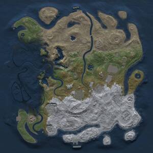 Thumbnail Rust Map: Procedural Map, Size: 4000, Seed: 1500272752, 15 Monuments