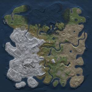 Thumbnail Rust Map: Procedural Map, Size: 5000, Seed: 62837359, 17 Monuments